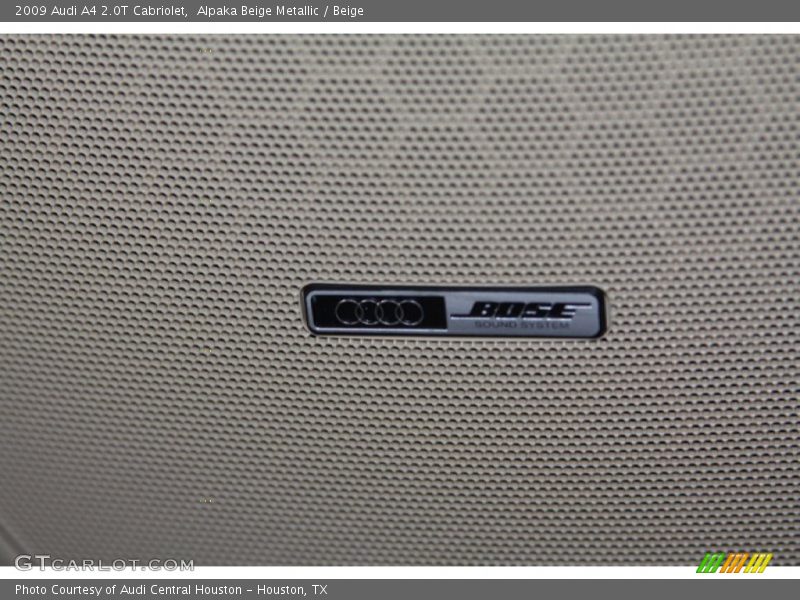 Alpaka Beige Metallic / Beige 2009 Audi A4 2.0T Cabriolet