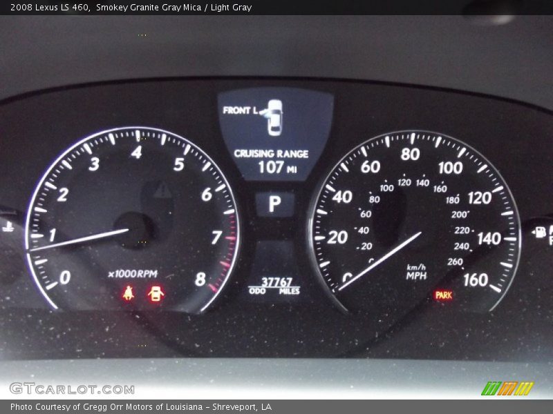 Smokey Granite Gray Mica / Light Gray 2008 Lexus LS 460