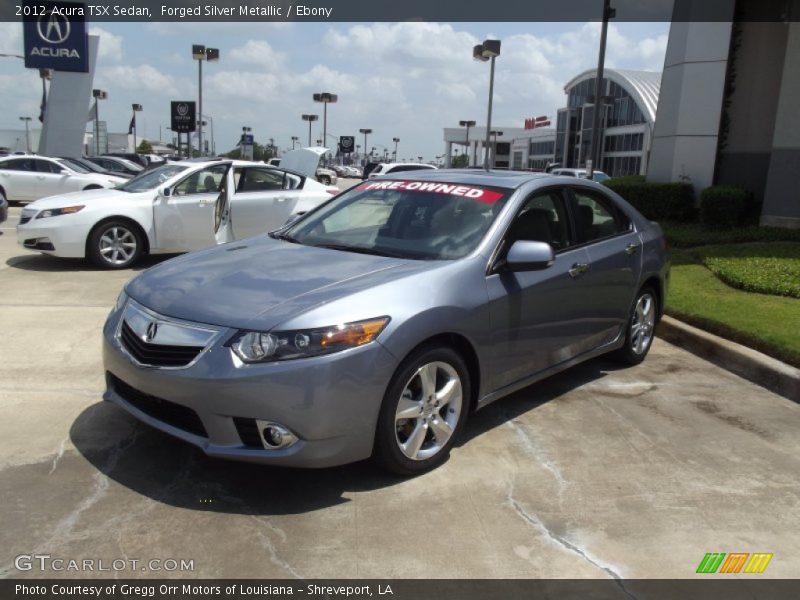 Forged Silver Metallic / Ebony 2012 Acura TSX Sedan