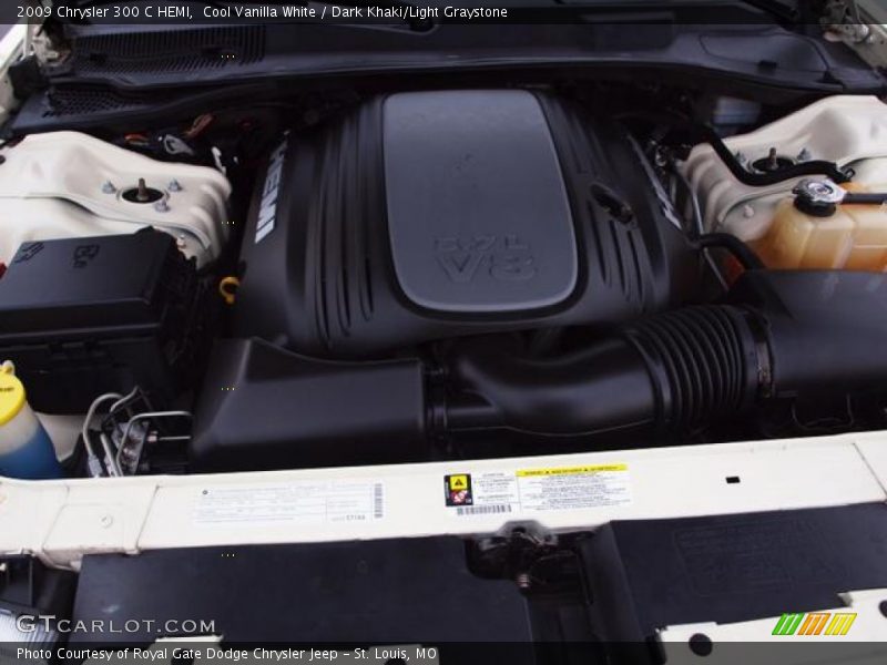 Cool Vanilla White / Dark Khaki/Light Graystone 2009 Chrysler 300 C HEMI