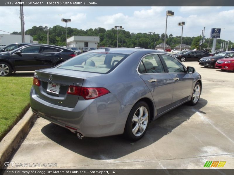 Forged Silver Metallic / Ebony 2012 Acura TSX Sedan
