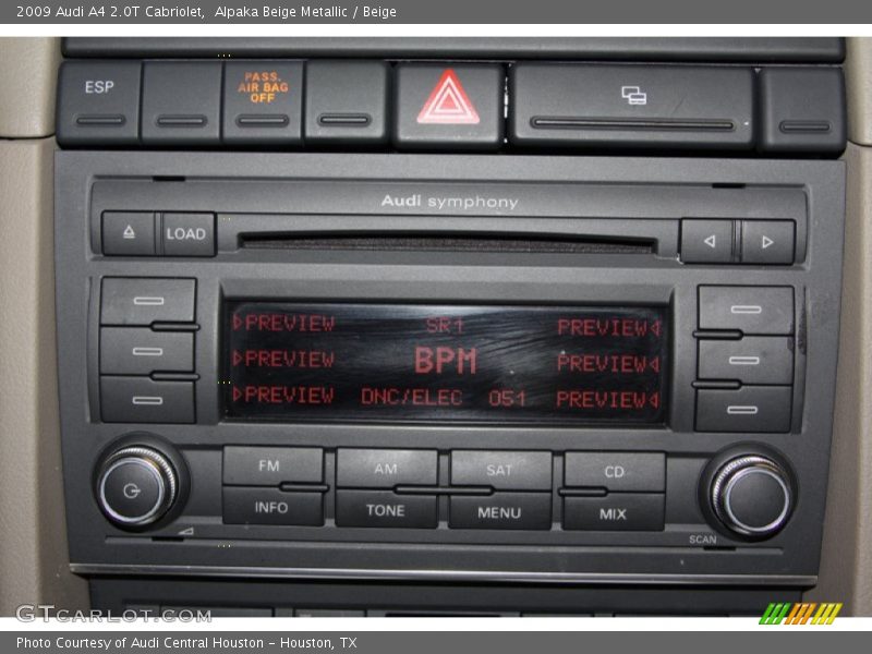 Alpaka Beige Metallic / Beige 2009 Audi A4 2.0T Cabriolet