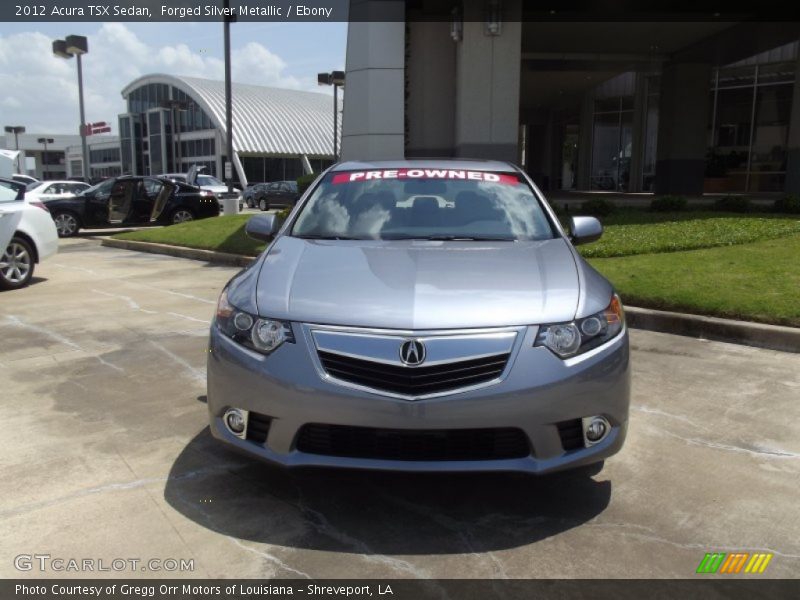Forged Silver Metallic / Ebony 2012 Acura TSX Sedan