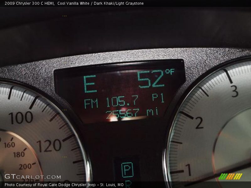 Cool Vanilla White / Dark Khaki/Light Graystone 2009 Chrysler 300 C HEMI