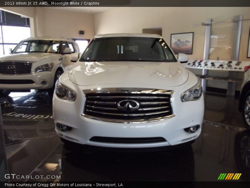 Moonlight White / Graphite 2013 Infiniti JX 35 AWD