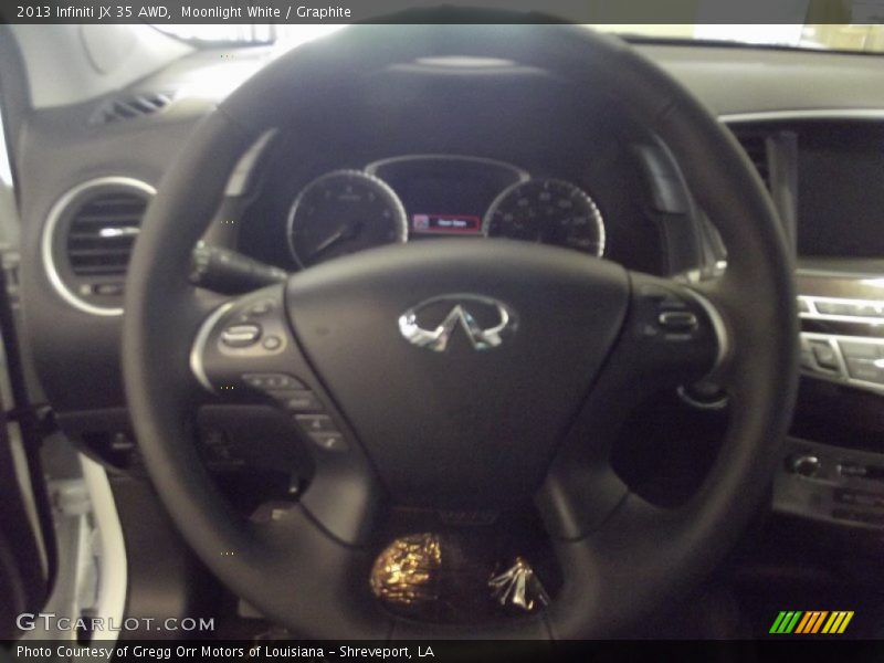 Moonlight White / Graphite 2013 Infiniti JX 35 AWD