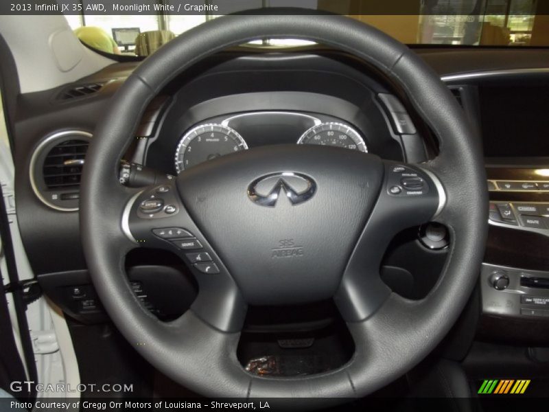 Moonlight White / Graphite 2013 Infiniti JX 35 AWD