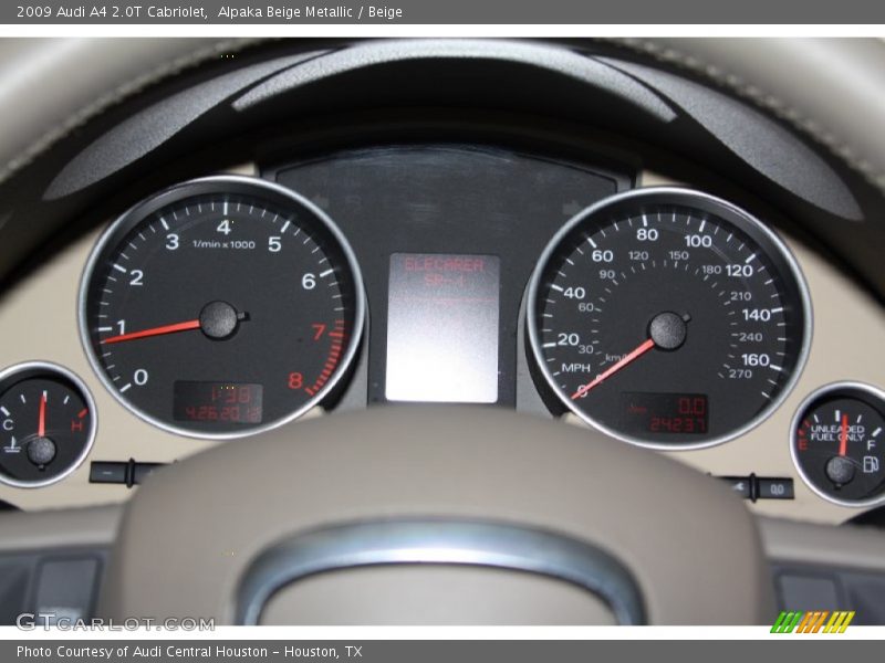 Alpaka Beige Metallic / Beige 2009 Audi A4 2.0T Cabriolet
