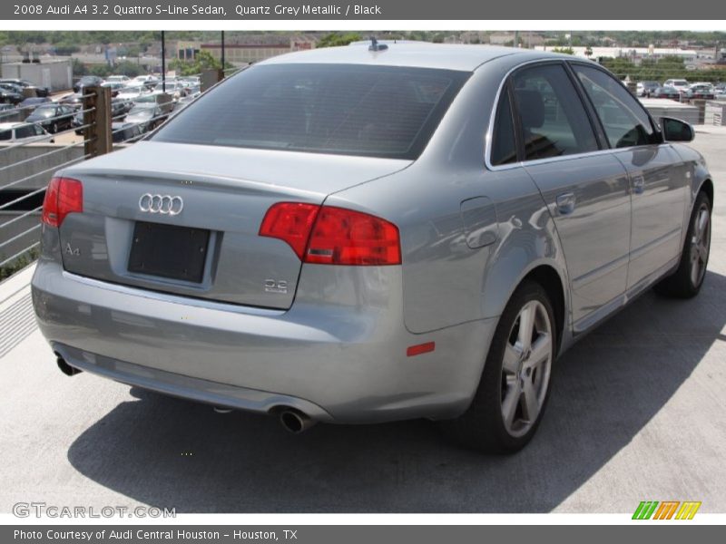 Quartz Grey Metallic / Black 2008 Audi A4 3.2 Quattro S-Line Sedan