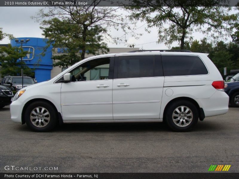 Taffeta White / Beige 2010 Honda Odyssey EX