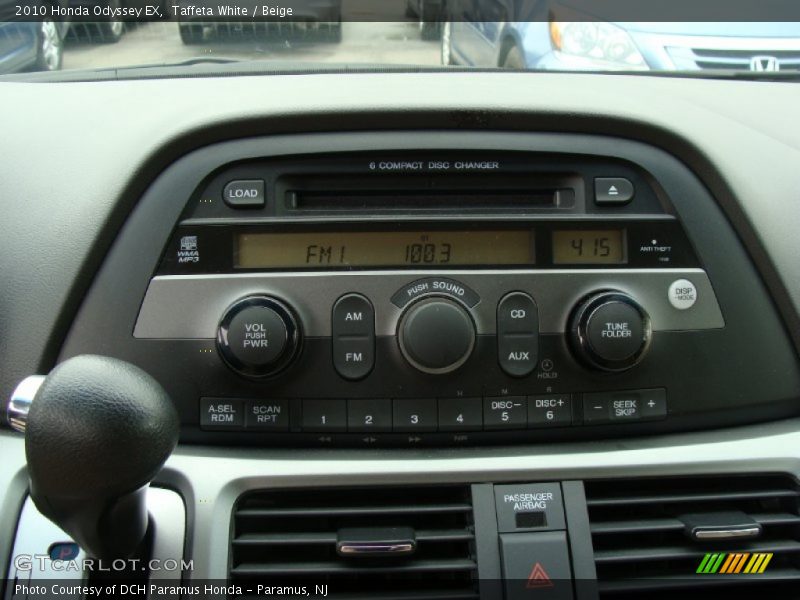 Taffeta White / Beige 2010 Honda Odyssey EX