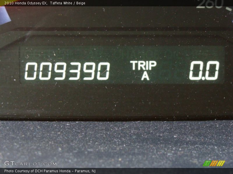 Taffeta White / Beige 2010 Honda Odyssey EX