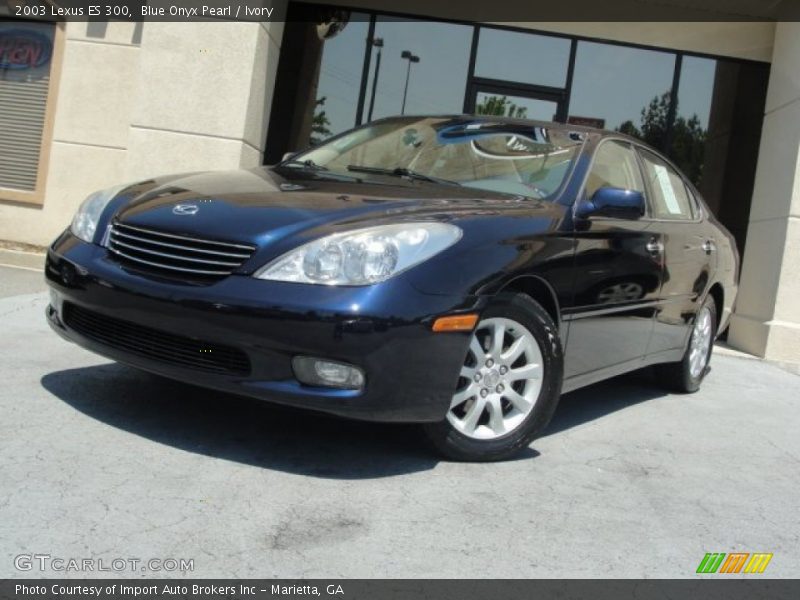 Blue Onyx Pearl / Ivory 2003 Lexus ES 300
