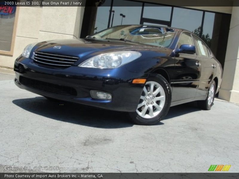 Blue Onyx Pearl / Ivory 2003 Lexus ES 300