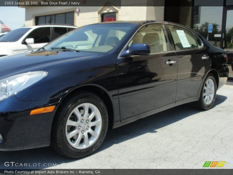 Blue Onyx Pearl / Ivory 2003 Lexus ES 300