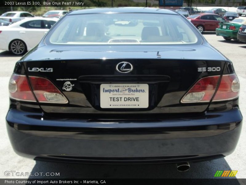 Blue Onyx Pearl / Ivory 2003 Lexus ES 300