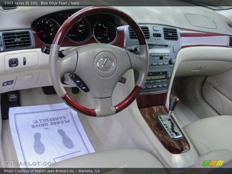 Blue Onyx Pearl / Ivory 2003 Lexus ES 300
