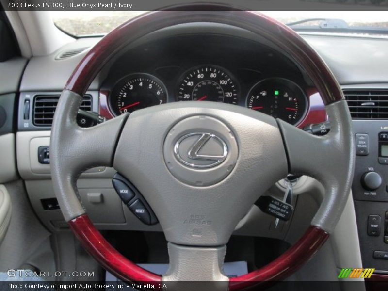 Blue Onyx Pearl / Ivory 2003 Lexus ES 300