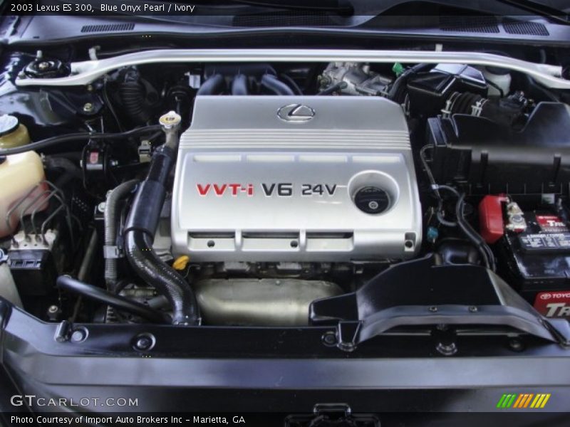 Blue Onyx Pearl / Ivory 2003 Lexus ES 300