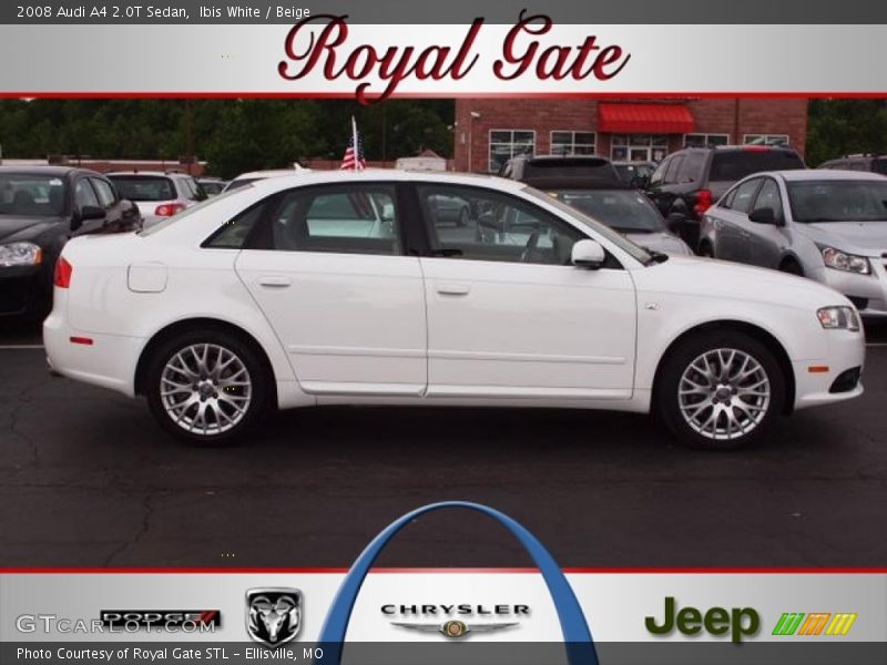 Ibis White / Beige 2008 Audi A4 2.0T Sedan
