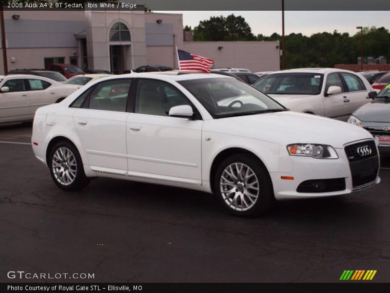 Ibis White / Beige 2008 Audi A4 2.0T Sedan