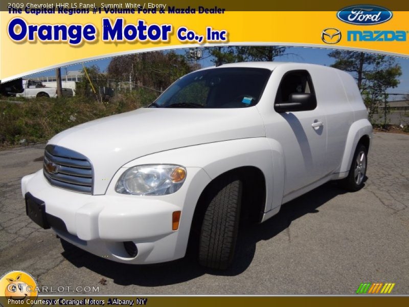Summit White / Ebony 2009 Chevrolet HHR LS Panel