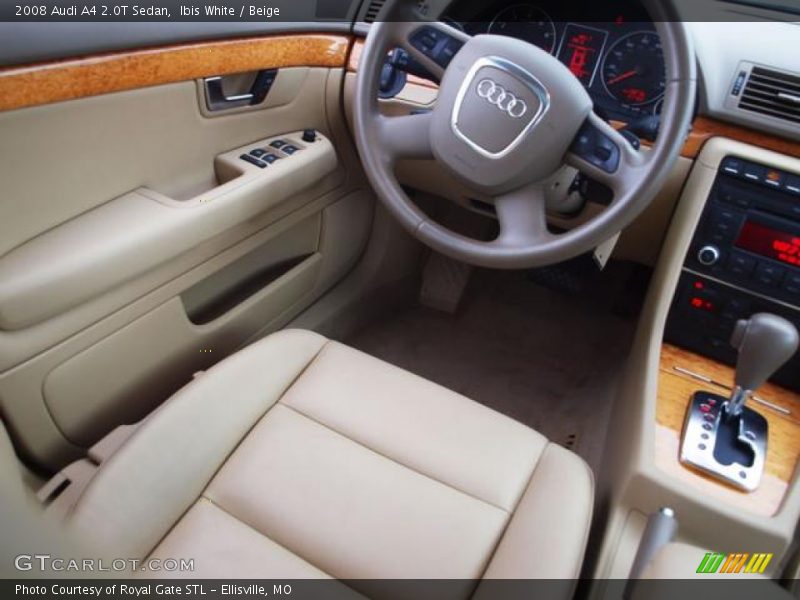 Ibis White / Beige 2008 Audi A4 2.0T Sedan