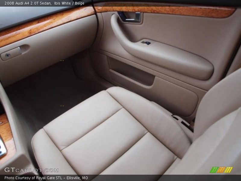 Ibis White / Beige 2008 Audi A4 2.0T Sedan