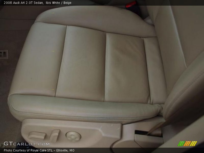 Ibis White / Beige 2008 Audi A4 2.0T Sedan