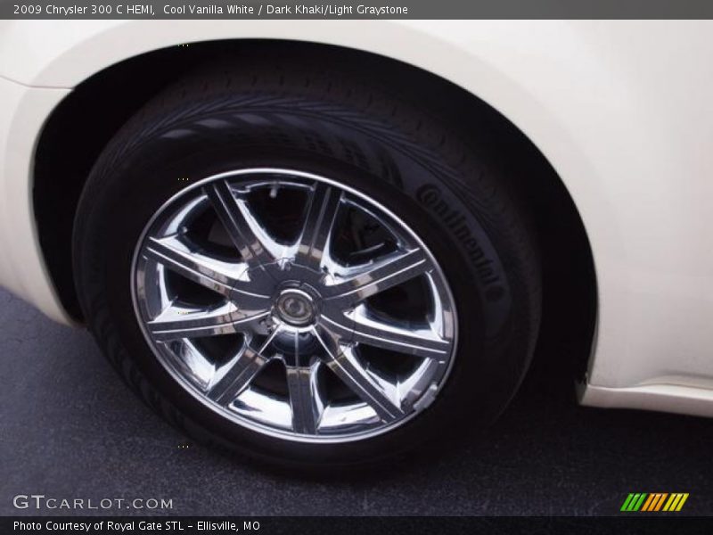 Cool Vanilla White / Dark Khaki/Light Graystone 2009 Chrysler 300 C HEMI