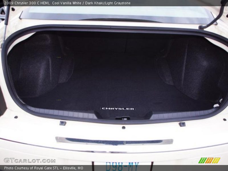 Cool Vanilla White / Dark Khaki/Light Graystone 2009 Chrysler 300 C HEMI