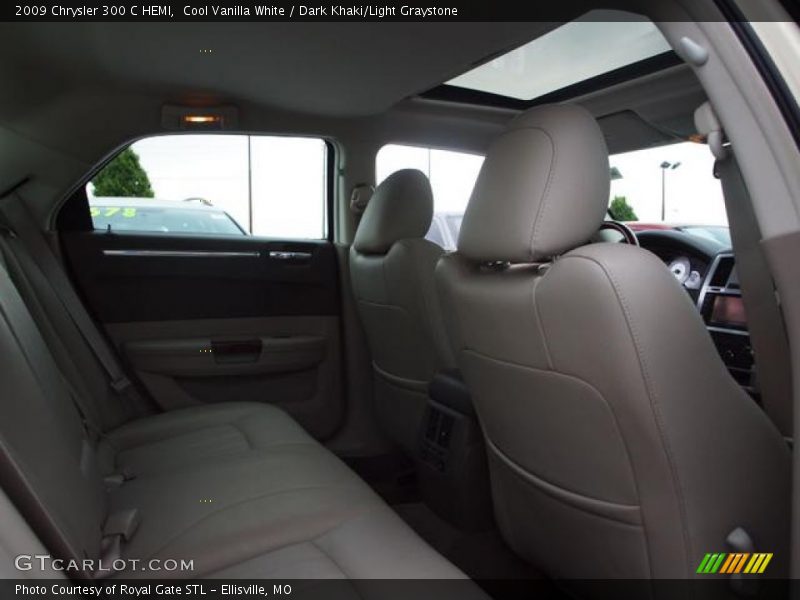 Cool Vanilla White / Dark Khaki/Light Graystone 2009 Chrysler 300 C HEMI