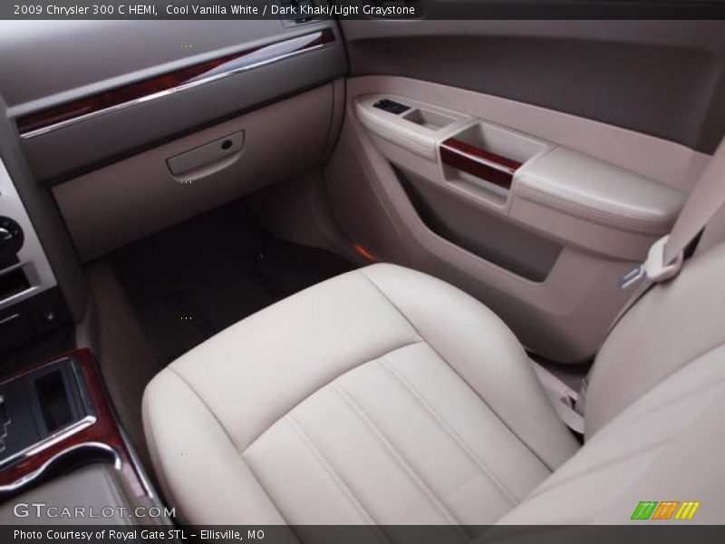 Cool Vanilla White / Dark Khaki/Light Graystone 2009 Chrysler 300 C HEMI