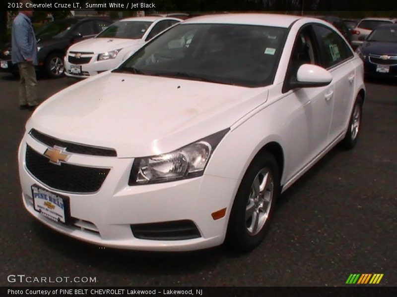 Summit White / Jet Black 2012 Chevrolet Cruze LT