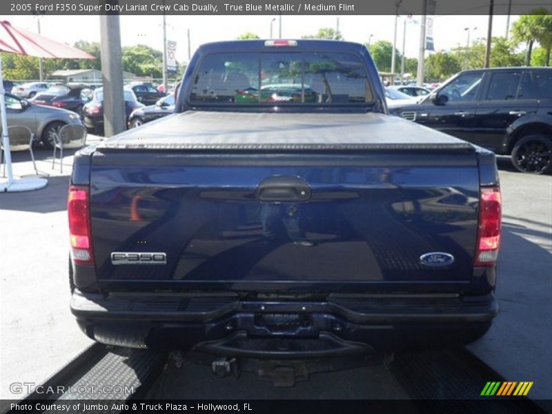 True Blue Metallic / Medium Flint 2005 Ford F350 Super Duty Lariat Crew Cab Dually