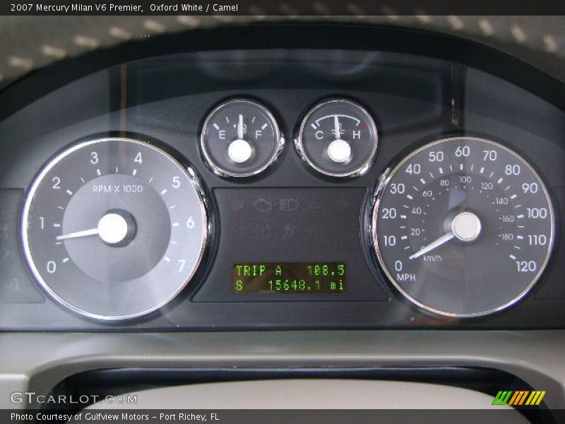 Oxford White / Camel 2007 Mercury Milan V6 Premier