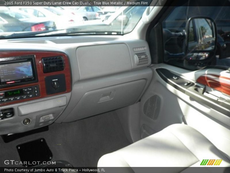 True Blue Metallic / Medium Flint 2005 Ford F350 Super Duty Lariat Crew Cab Dually