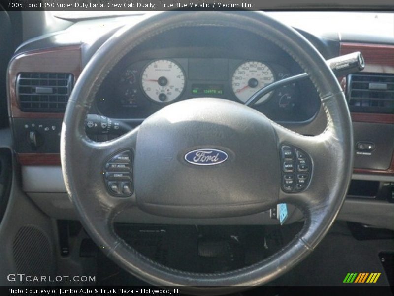 True Blue Metallic / Medium Flint 2005 Ford F350 Super Duty Lariat Crew Cab Dually