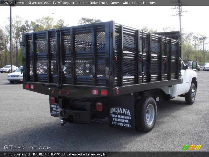 Summit White / Dark Titanium 2012 Chevrolet Silverado 3500HD WT Regular Cab 4x4 Stake Truck
