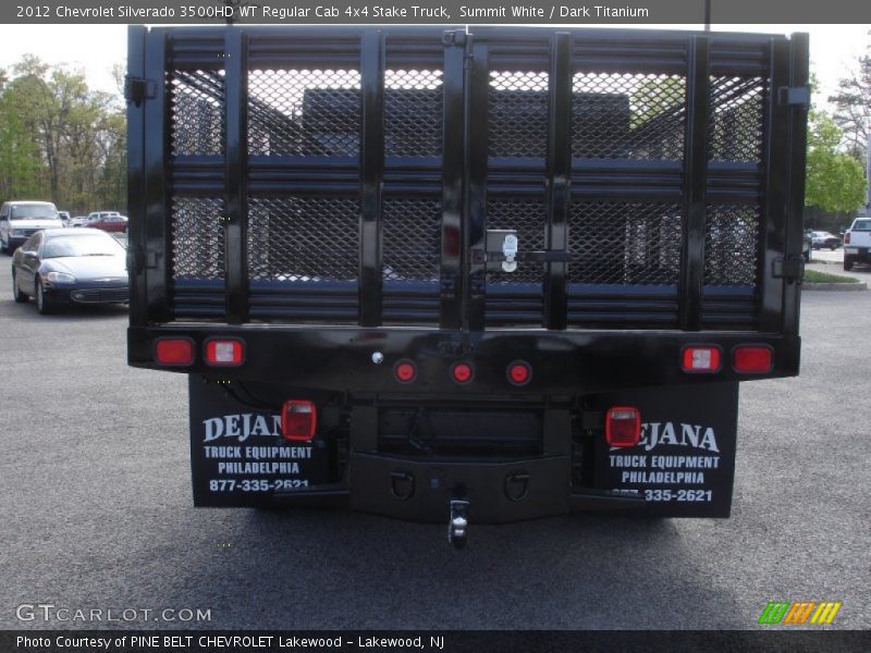 Summit White / Dark Titanium 2012 Chevrolet Silverado 3500HD WT Regular Cab 4x4 Stake Truck