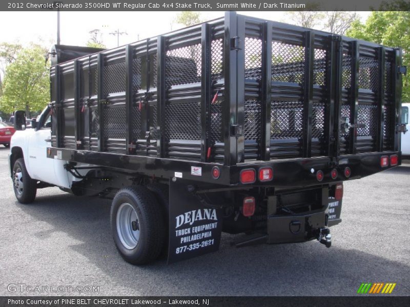 Summit White / Dark Titanium 2012 Chevrolet Silverado 3500HD WT Regular Cab 4x4 Stake Truck