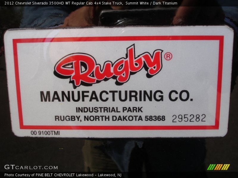 Summit White / Dark Titanium 2012 Chevrolet Silverado 3500HD WT Regular Cab 4x4 Stake Truck