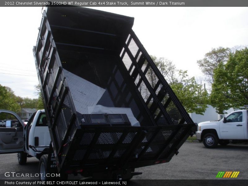 Summit White / Dark Titanium 2012 Chevrolet Silverado 3500HD WT Regular Cab 4x4 Stake Truck