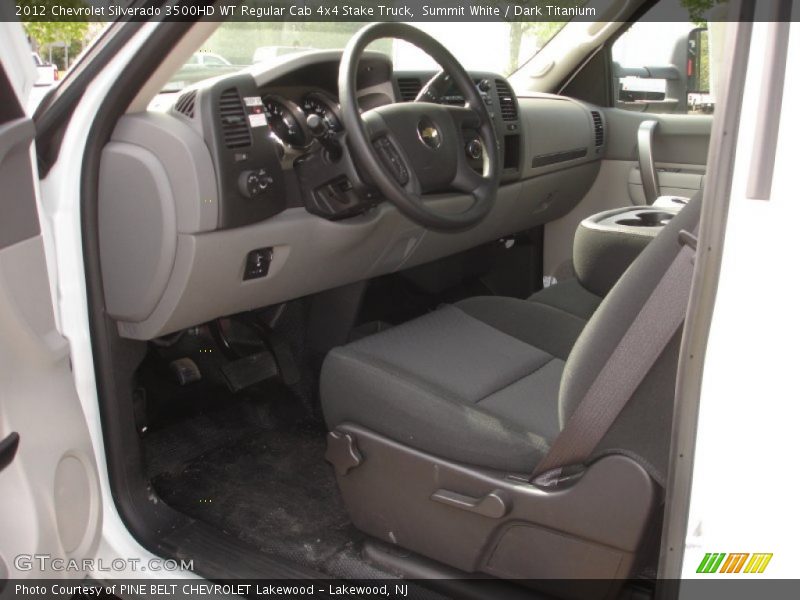 Summit White / Dark Titanium 2012 Chevrolet Silverado 3500HD WT Regular Cab 4x4 Stake Truck