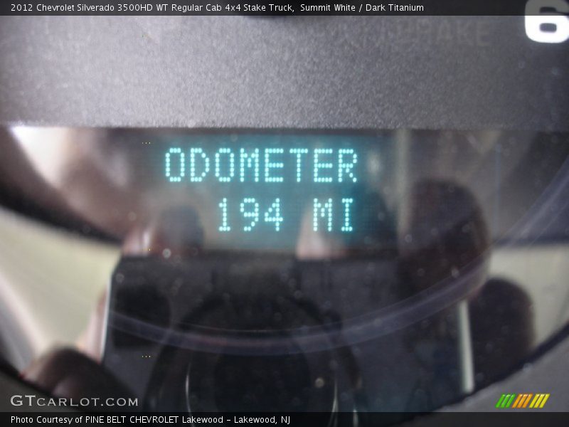 Summit White / Dark Titanium 2012 Chevrolet Silverado 3500HD WT Regular Cab 4x4 Stake Truck