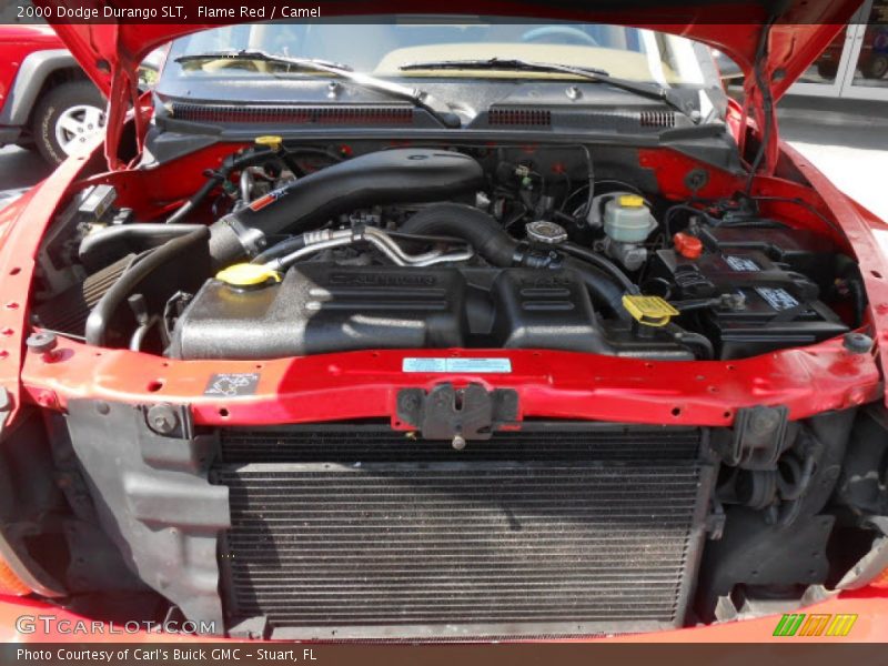 Flame Red / Camel 2000 Dodge Durango SLT