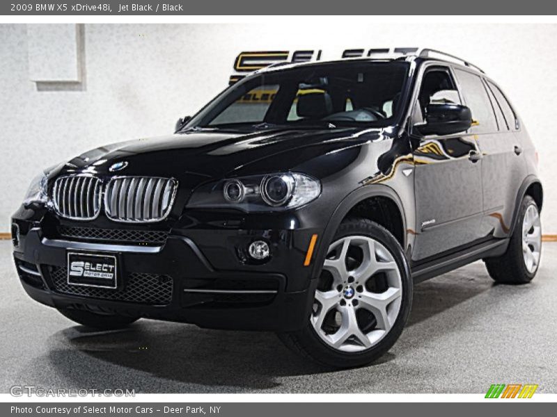 Jet Black / Black 2009 BMW X5 xDrive48i