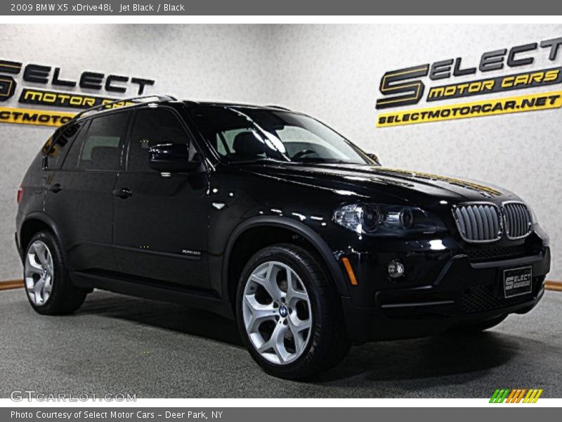 Jet Black / Black 2009 BMW X5 xDrive48i