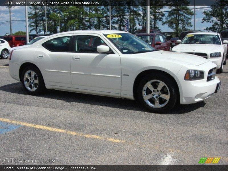 Stone White / Dark Slate Gray 2010 Dodge Charger R/T