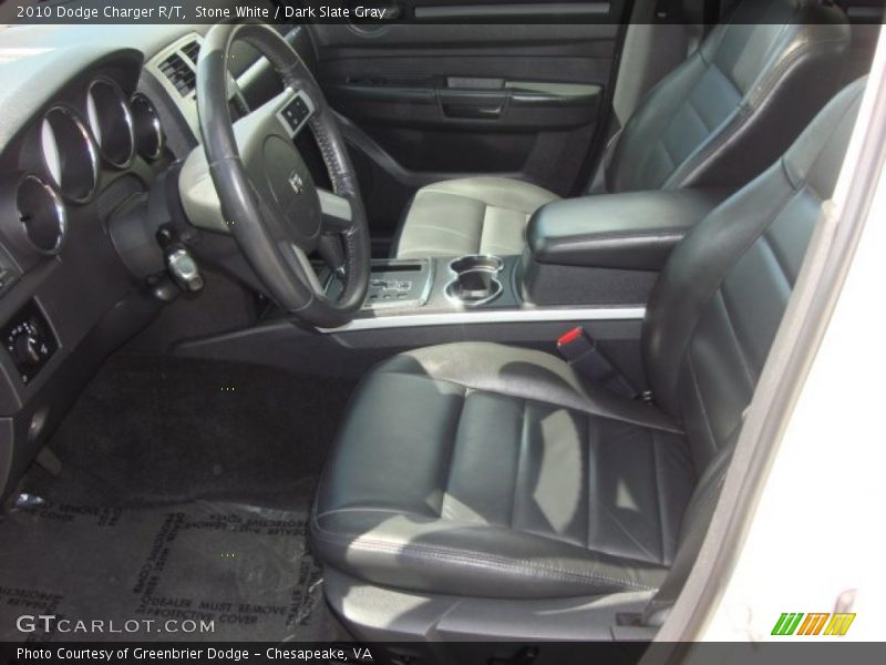 Stone White / Dark Slate Gray 2010 Dodge Charger R/T